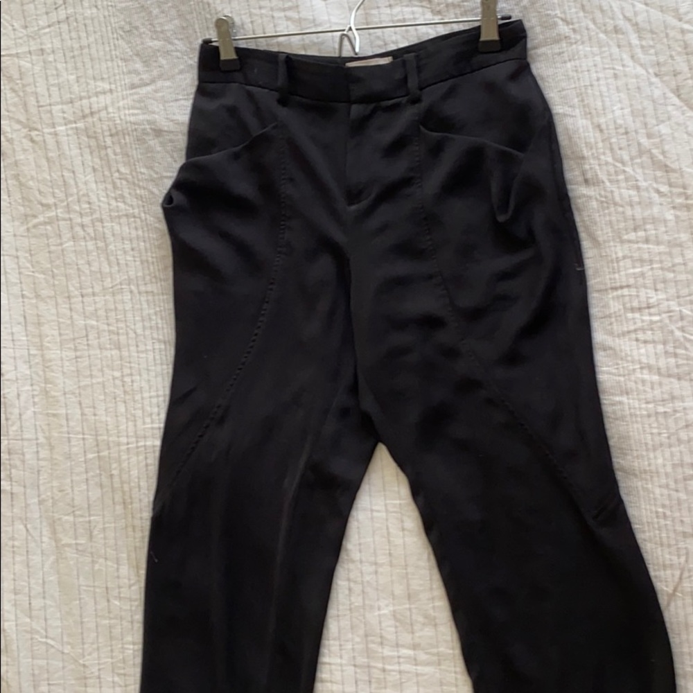 Helmut Lang silk cropped pant